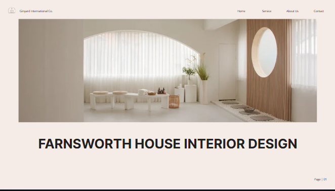 Farnsworth House Interior Design